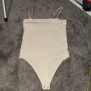 American Eagle Outfitters Cream Bodysuit